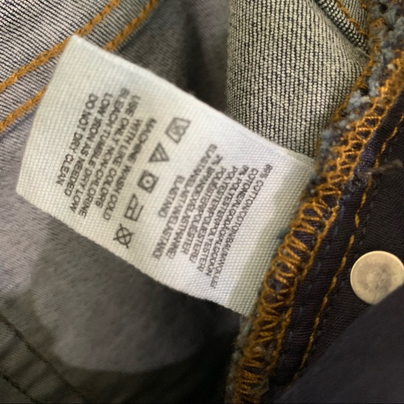 Free People High Rise Busted Knee Skinny Jean Dark Blue W30 NWT - Picture 10 of 12